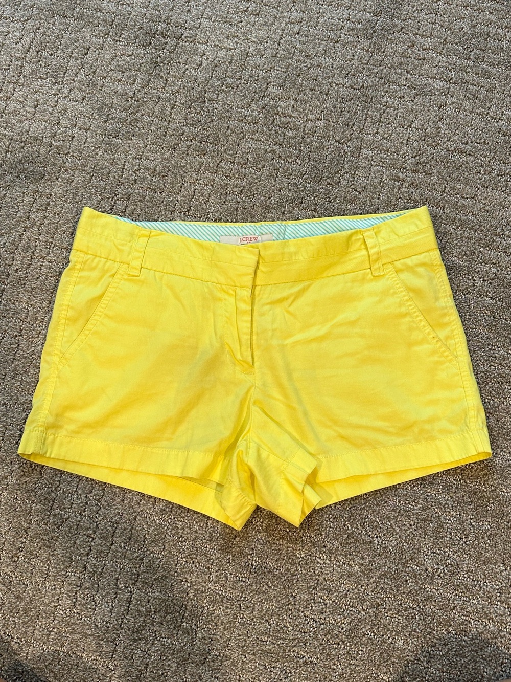 J. Crew Bright Yellow Women's Chino Shorts